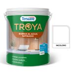 TROYA BARNIZ AL AGUA SATINADO INCOLORO 4L